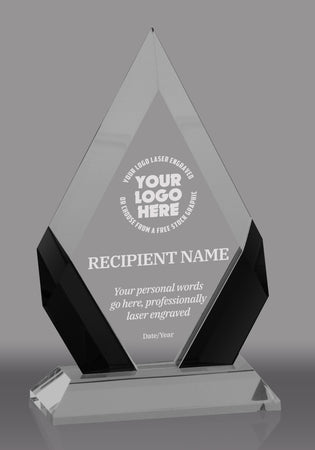 Cambridge Crystal Diamond Award - Black 8 inch [CPCD-8-BLK]