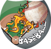 Baseball Home Run Flame Shield Insert [SH-2624]