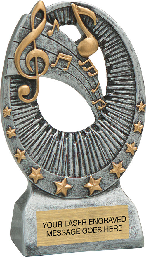 Music Star Bright Resin Trophy [RGSR6-MC]