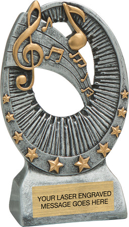 Music Star Bright Resin Trophy [RGSR6-MC]