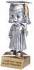 Graduate Bobblehead Jr. Resin Trophy - Female [BHJR-GRDF]