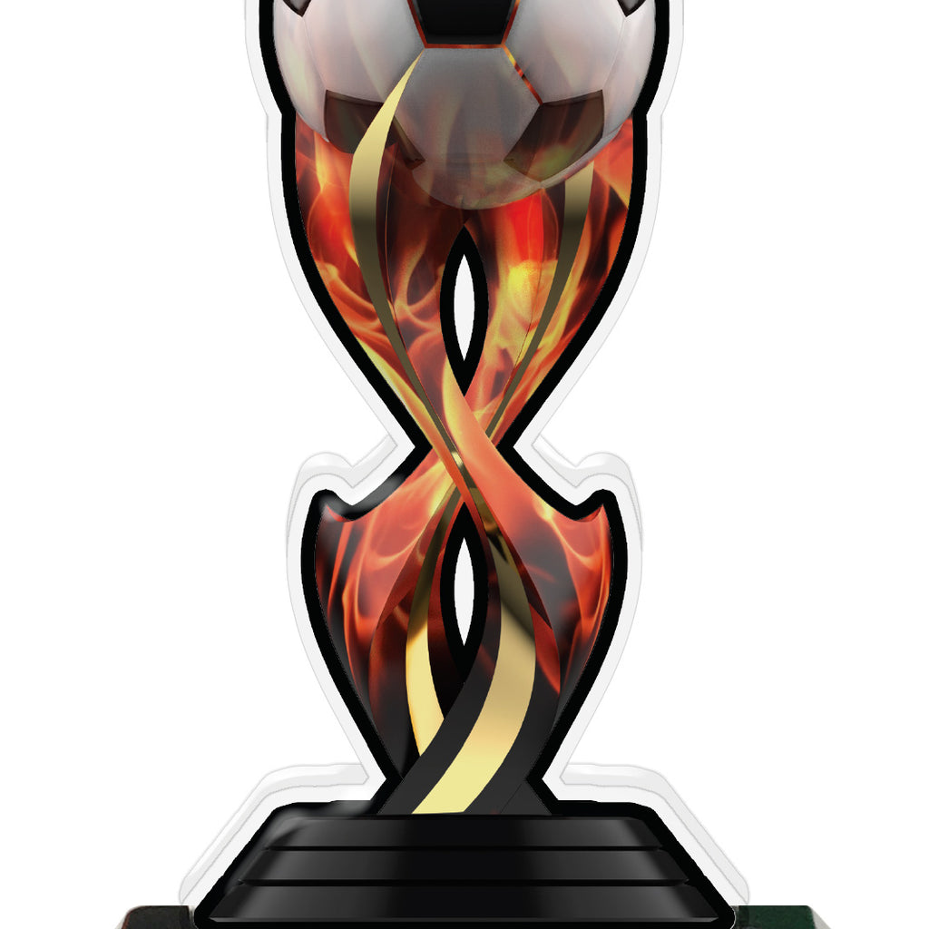 Soccer Tribal Flames Colorix-T Acrylic Trophies