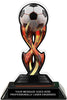 Soccer Tribal Flames Colorix Acrylic Trophy- 7 inch [TACR7-TF-SC-Q]