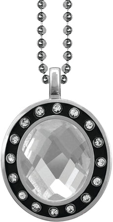 Clear Gem Silver Charm [CSOV-16STN-STN-CLR-S]