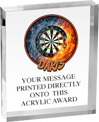 Darts Vibrix Acrylic Award [ACB45V-DT]