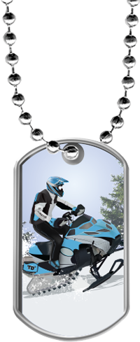 Snowmobile Dog Tags [DTLAM2-SNWMBL]
