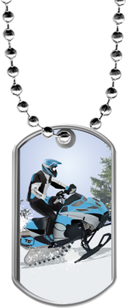 Snowmobile Dog Tags [DTLAM2-SNWMBL]