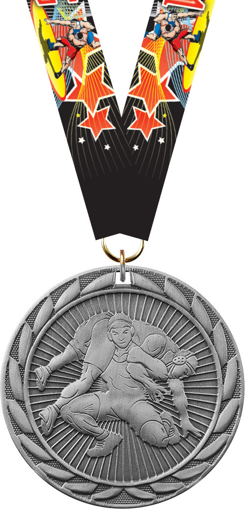 Wrestling FE Iron Medal- Silver [MCFE-WS-S]