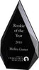 Flame Series Acrylic Award with Black Silk Screened Back [AT755-8]
