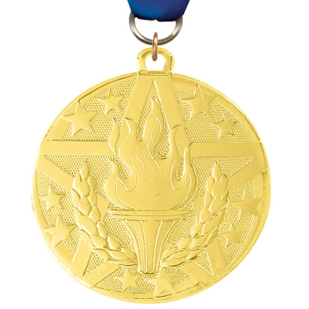 2" Victory Torch Bright Superstar Medal [MJSS2-VY]