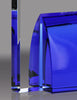Crystal Award with Cobalt Blue Stand [CF174-8-BL-X]