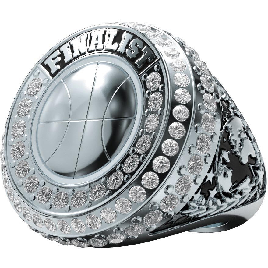 Basketball World Class Finalist Ring - Silver [RSWCG-BK-FNL-S]