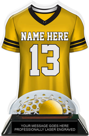 Lacrosse Male Jersey Colorix-T Acrylic Trophy- Gold [TACR7-JSY-LC-GLD-M-Q]
