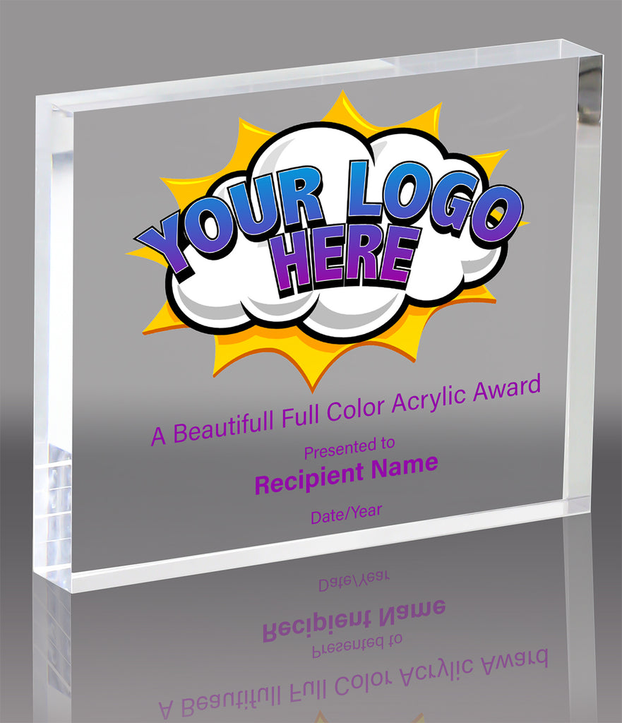 Custom Vibrix Acrylic Award- Horizontal [AX54BV]