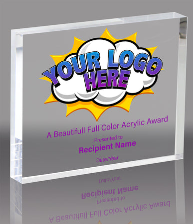 Custom Vibrix Acrylic Award- Horizontal [AX54BV]