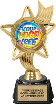 Ribbon Star Custom Insert Trophy on Synthetic Regal Base [TXRGi-J27]