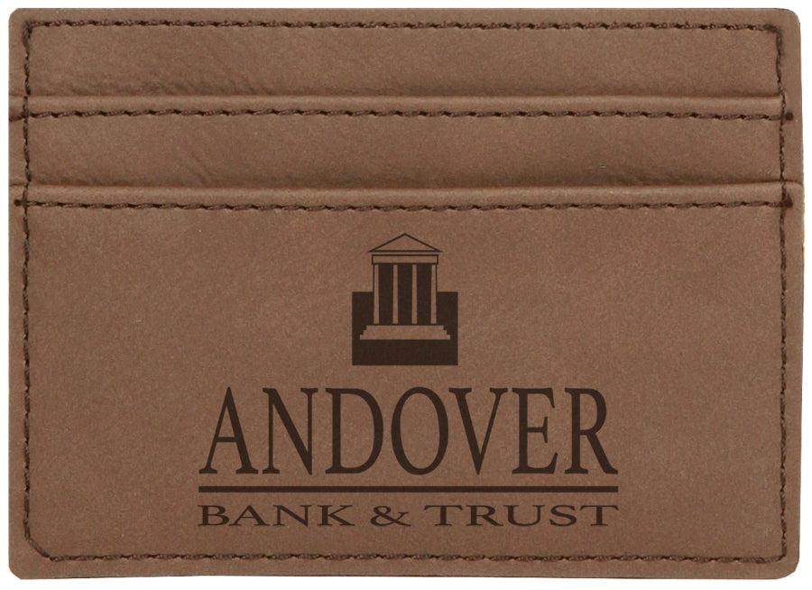 Dark Brown Leatherette Money Clip [MCJ-198]