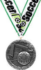 Soccer M2CX Medal- Silver [M2CX-SC-S]