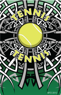 Tennis- Tribal Plaque Insert [BBP-2215]