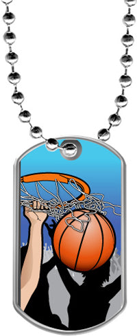 Basketball Dog Tags [DTLAM2-BK]