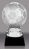 Crystal Soccer Balls on Crystal Base- 7.75 inch [CMSC282]