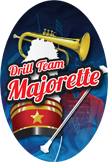 Music- Drill Team Majorette Oval Insert [OV-2000]