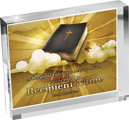 Religion Horizontal Vibrix Acrylic Award [A43BH-RL]