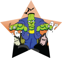 Halloween- Frankenstein Star Insert [ST-1055]