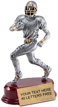 Football Silver Resin on Piano Finish Base [SCR6S-FB]