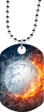 Volleyball Monster Dog Tag [DTXL-VB]