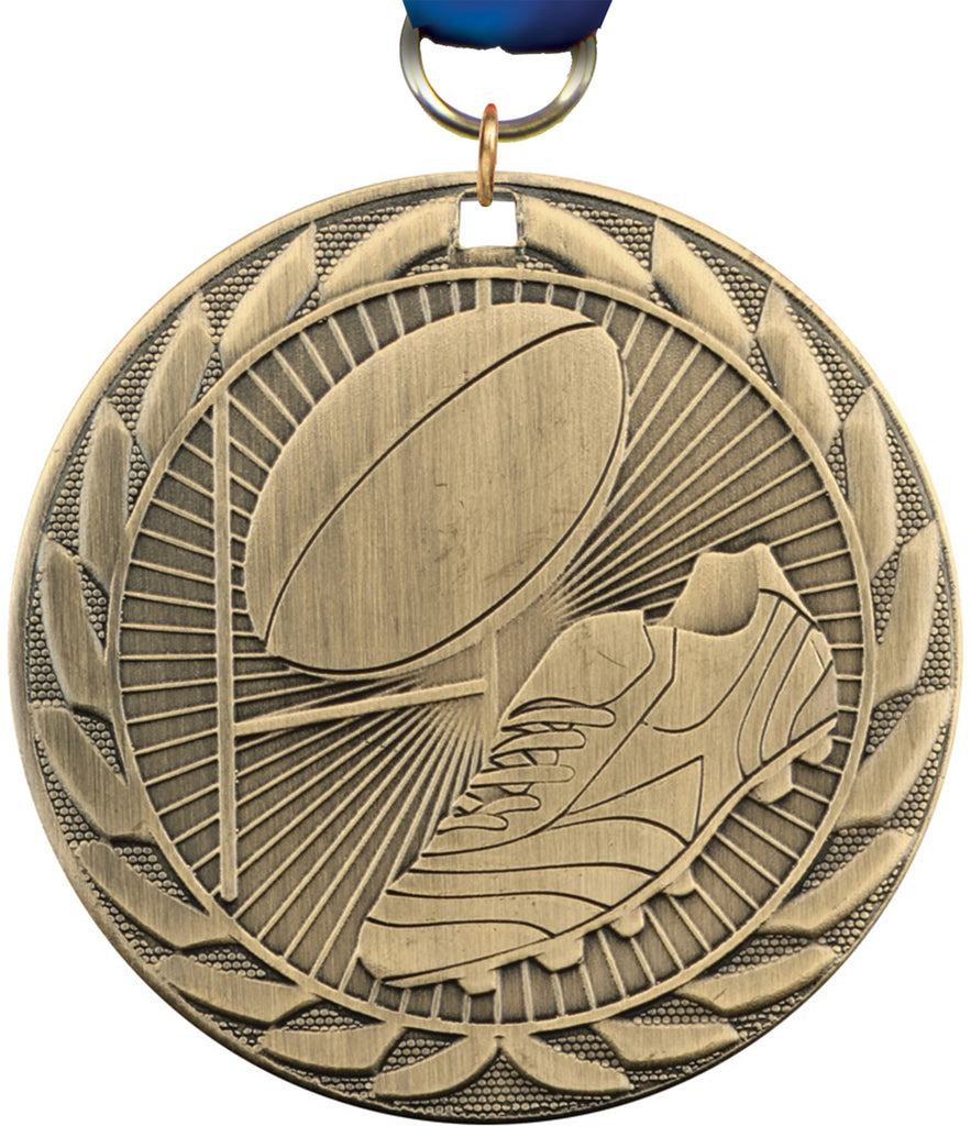 2" Rugby FE Iron Medal [MCFE-RGBY]