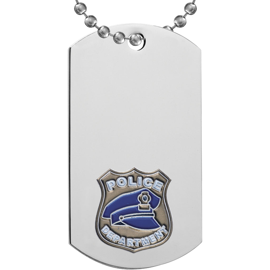 Police Etched & Paint Filled Dog Tag [DTS-COP]