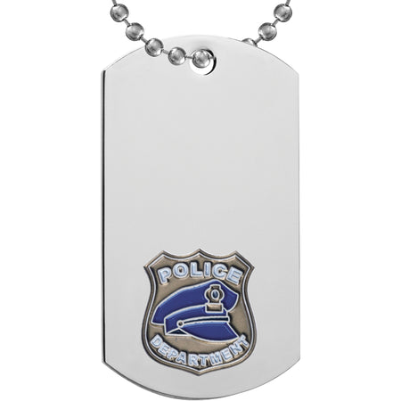 Police Etched & Paint Filled Dog Tag [DTS-COP]