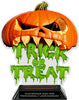Halloween Jack-o-Lantern Trick or Treat Colorix-T Acrylic Trophy- 8.25 inch [TACR8-HLWN-JAKTRT-Q]