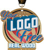 Custom Color Wood Medal- 3.75 inch [MXWM375]