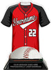 Baseball Jersey Colorix-T Acrylic Trophy- Red [TACR7-JSY-BS-RED-Q]