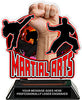 Martial Arts Colorix-T Acrylic Trophy [TACR6-MA-Q]