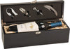 Matte Black Finish Single Wine Presentation Box with Tools Gift Set [GJ-WBX21]