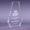 10 inch Multi Bevel Brilliance Sail Acrylic Award [ATMBSL-10-C]
