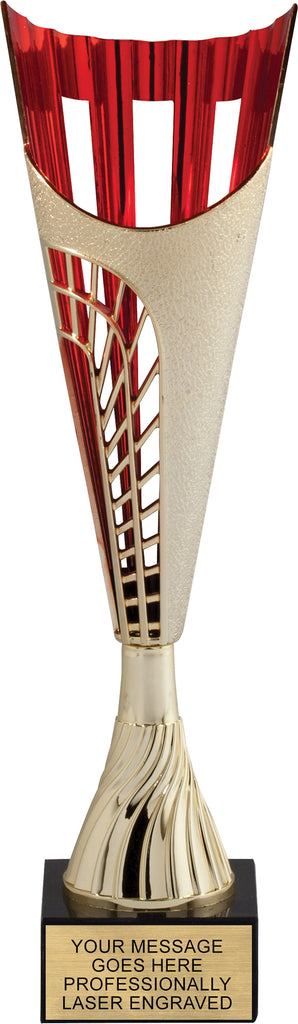 Trellis Cups with Red Interior