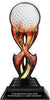 Golf Tribal Flames Acrylic Trophy - 10 inch [TACR10-TF-GL-Q]