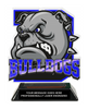 Bulldogs Mascot Colorix-T Acrylic Trophy- 8.25 inch [TACR8-MSCT-BLDG-Q]