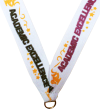 7/8 x 30 in. Academic Excellence Neck Ribbon [NKRB-1078]