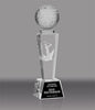 Golf Male 3D Laser Crystal Trophy [CRL3D-GLM]