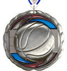 Basketball Epoxy Color Medal - Silver [MEC2-BK-S]
