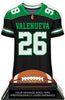 Football Jersey Colorix-T Acrylic Trophy- Green [TACR7-JSY-FB-GRN-Q]