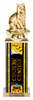 Halloween Costume Contest Diamond Riser Rectangle Column Trophy- 13 inch [TDRSQ13STK-COCO]