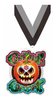 Sugar Skull Costume Contest Colorix-M Acrylic Medal - 3 inch [MACR375-HLWN-SGRCOS-Q]