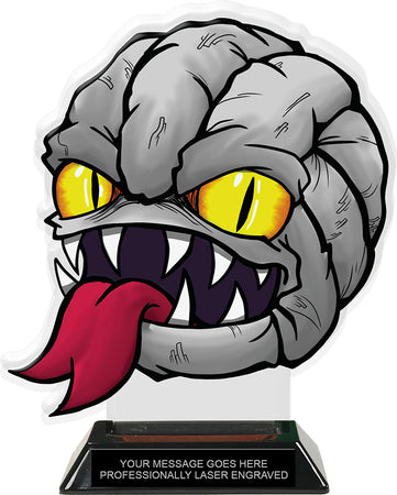 Exclusive Volleyball Zomball Colorix-T Acrylic Trophy - 8.25 inch [TACR8-ZMBL-VB-Q]