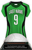 Volleyball Jersey Colorix-T Acrylic Trophy- Green [TACR7-JSY-VB-GRN-Q]